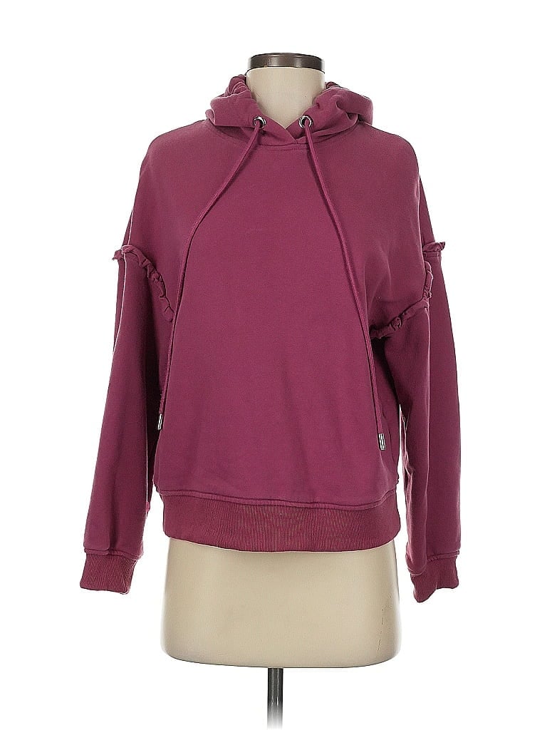 Pre-owned Cynthia Rowley Tjx Pullover Hoodie In Burgundy