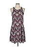 Veronica M. Chevron-herringbone Purple Black Casual Dress Size L - photo 1