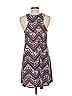 Veronica M. Chevron-herringbone Purple Black Casual Dress Size L - photo 2
