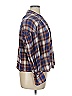 Gianni Bini Plaid Brown Long Sleeve Button-Down Shirt Size XL - photo 4