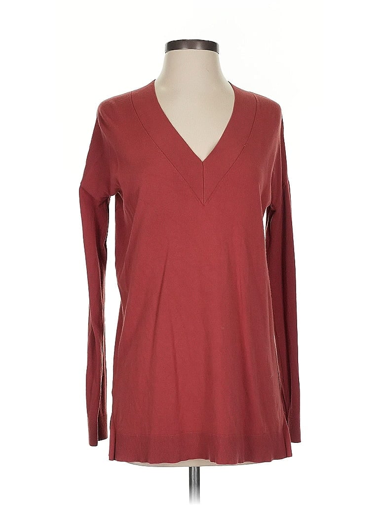 Pre-owned Ann Taylor Pullover Sweater In Burgundy