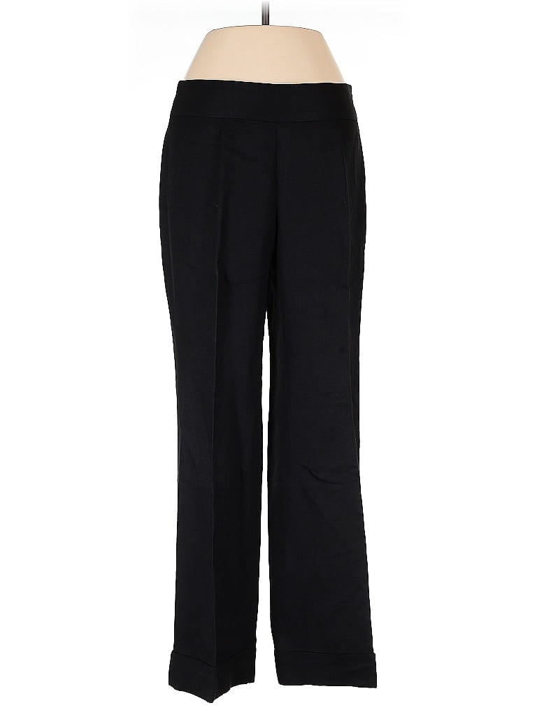 Pre-owned Ann Taylor Loft Linen Pants In Black