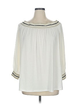 Dg^2 By Diane Gilman 3/4 Sleeve Blouse