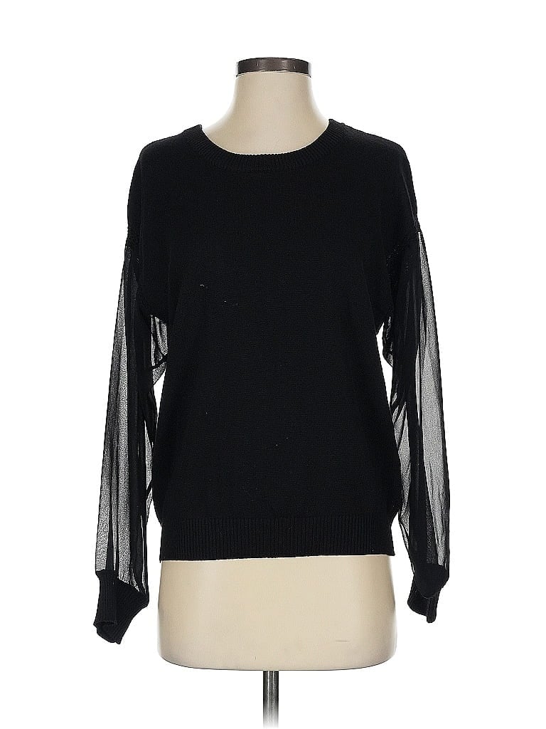 Pre-owned Heartloom Pullover Sweater In Black