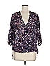 WAYF 100% Polyester Blue 3/4 Sleeve Blouse Size M - photo 1