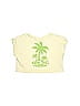 Zara 100% Cotton Yellow Ivory Short Sleeve T-Shirt Size 9 - photo 1