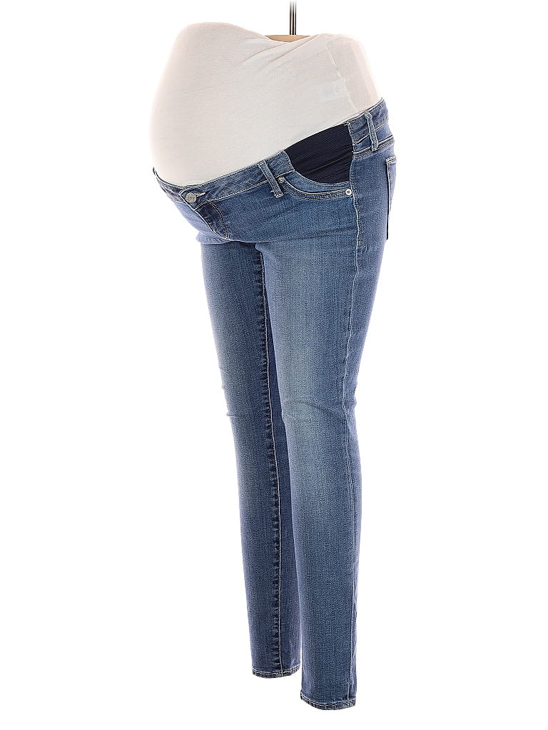 Gap - Maternity Solid Blue Jeans Size 4 - photo 1
