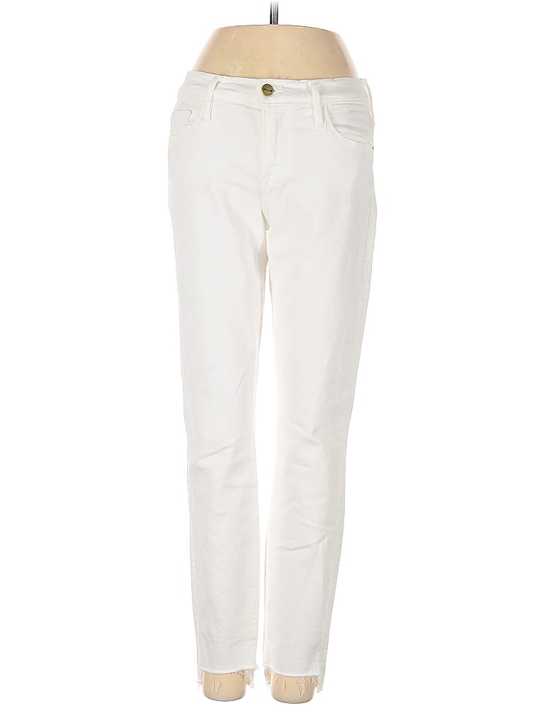 Pre-owned Frame Jeans In White
