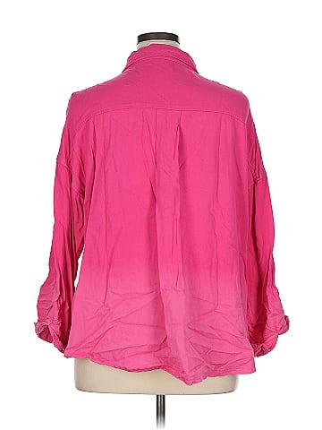 White Birch 3/4 Sleeve Button-Down Shirt (view 2)