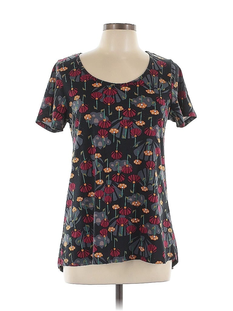 Pre-owned Lularoe Short Sleeve T-shirt In Black