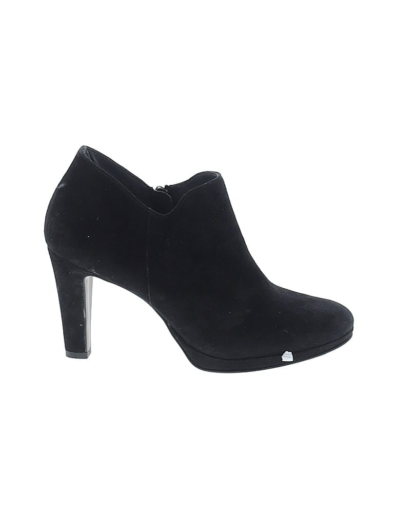 Paul Green 100% Leather Black Ankle Boots Size UK 4 / US 6 - photo 1