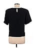 Diane Gilman 100% Silk Black Short Sleeve Top Size M - photo 2