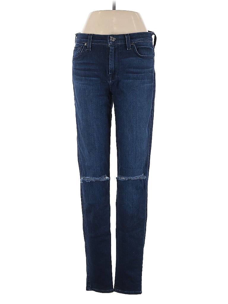 Pre-owned 7 For All Mankind Jeans In Blue