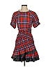 Tanya Taylor Plaid Red Cocktail Dress Size 0 - photo 1