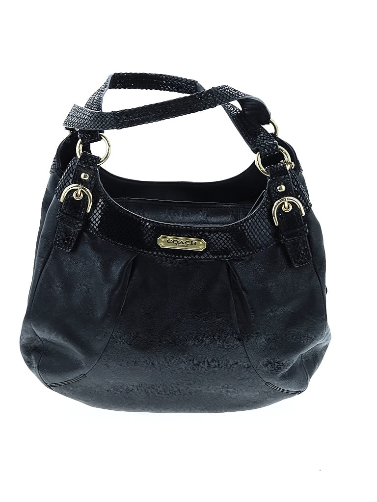 Coach Factory 100% Leather Solid Black Leather Satchel One size - photo 1