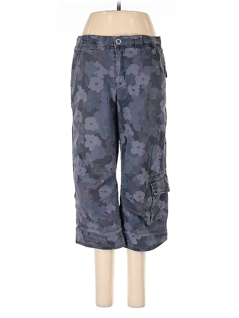 Lucy Camo Blue Casual Pants Size S - 63% Off 