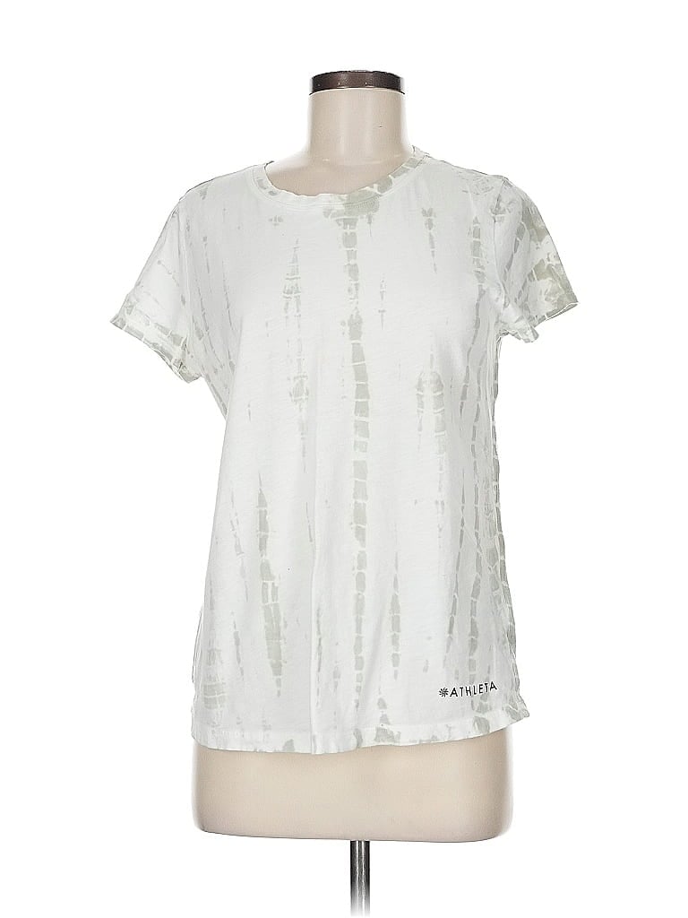 Pre-owned Athleta Short Sleeve T-shirt In Green