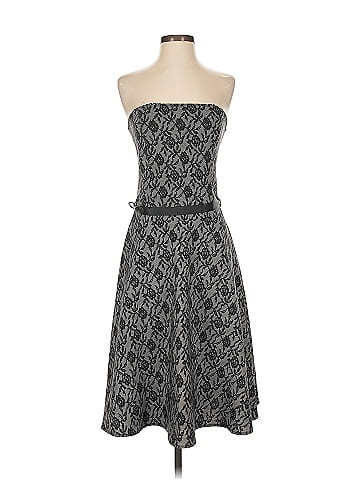 Charlotte Russe 100 Spandex Paisley Gray Cocktail Dress Size M 58 off ThredUp