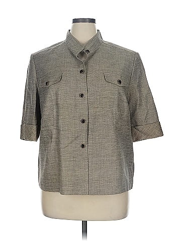 Nurture 3/4 Sleeve Button-Down Shirt (view 1)