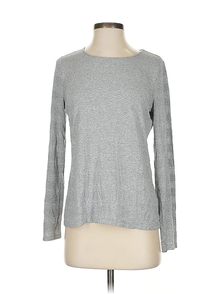 Pre-owned Talbots Long Sleeve T-shirt In Gray