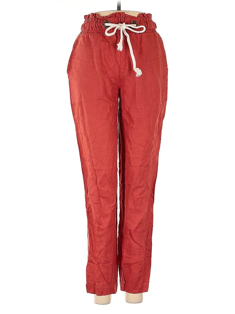 Click to view more detailed imagery on our partner's website Pre-owned Vince Camuto Linen Pants In Red