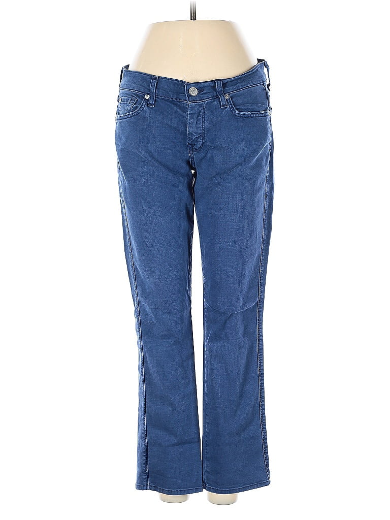 Pre-owned 7 For All Mankind Jeans In Blue