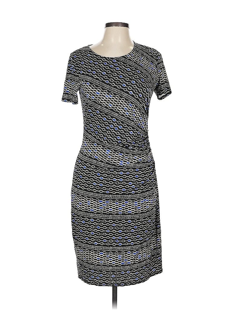 Pre-owned Three Dots Cocktail Dress In Black