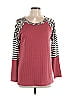 Macaron Burgundy Pink 3/4 Sleeve T-Shirt Size L - photo 1