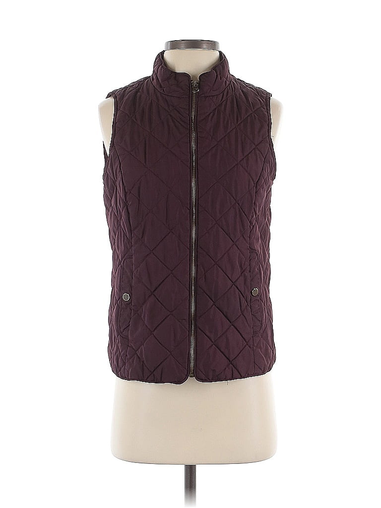 Wrap Oversized Burgundy Vest main image 1