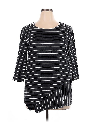 Green Envelope 3/4 Sleeve Top (view 1)