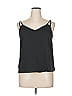 River Island 100% Polyester Black Sleeveless Top Size 14 (petite) - photo 1