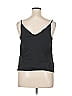 River Island 100% Polyester Black Sleeveless Top Size 14 (petite) - photo 2