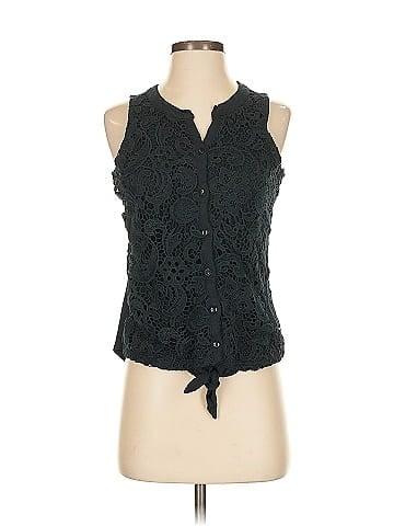 Indigo Sleeveless Blouse (view 1)