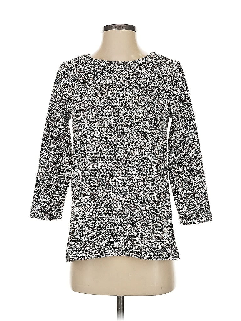 Pre-owned Ann Taylor Loft Outlet Pullover Sweater In Gray