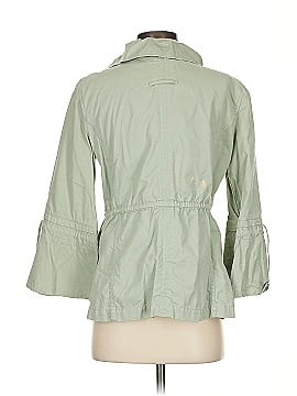 Banana newest Republic Olivia Palermo Jacket Green Bell Sleeve Utility Coat Size XL