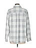 Member's Mark Checkered-gingham Gray Long Sleeve Blouse Size L - photo 2