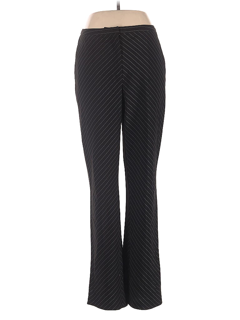 Newport News Chevron-herringbone Black Dress Pants Size 12 - photo 1