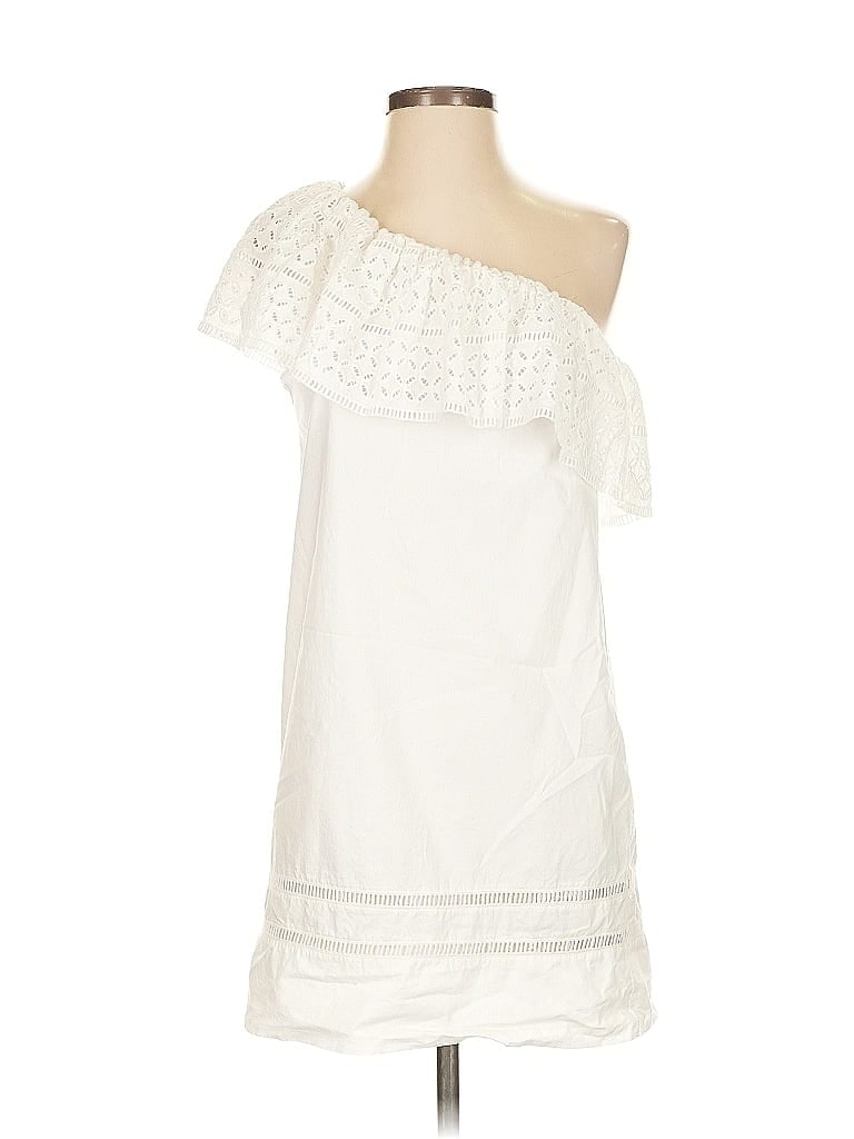 Pre-owned Abercrombie & Fitch Cocktail Dress In White