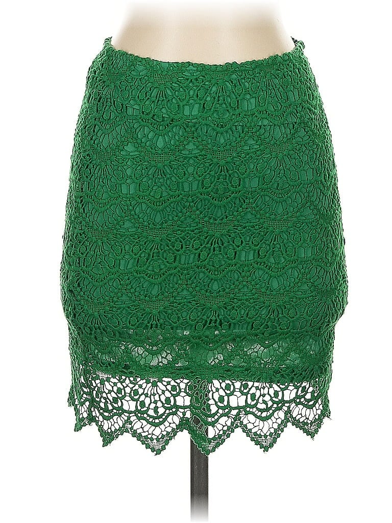 Pre-owned Design Lab Lord & Taylor Formal Skirt In Green