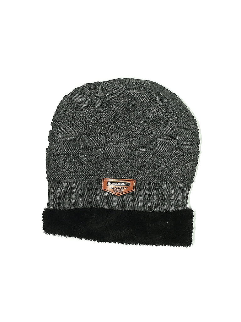 Pre-owned Assorted Brands Beanie Hat In Gray