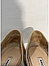 Manolo Blahnik 100% Patent Leather Tan Patent Flats Size EU 39 1/2 - photo 4