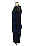 ML Monique Lhuillier Graphic Blue Black Cocktail Dress Size 2 - photo 5