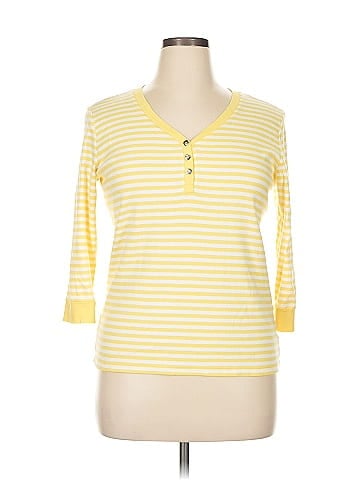Anne Klein Sport Long Sleeve Henley (view 1)