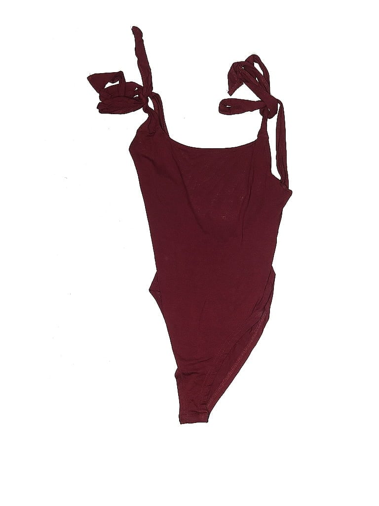 Pre-owned Shein Bodysuit In Burgundy