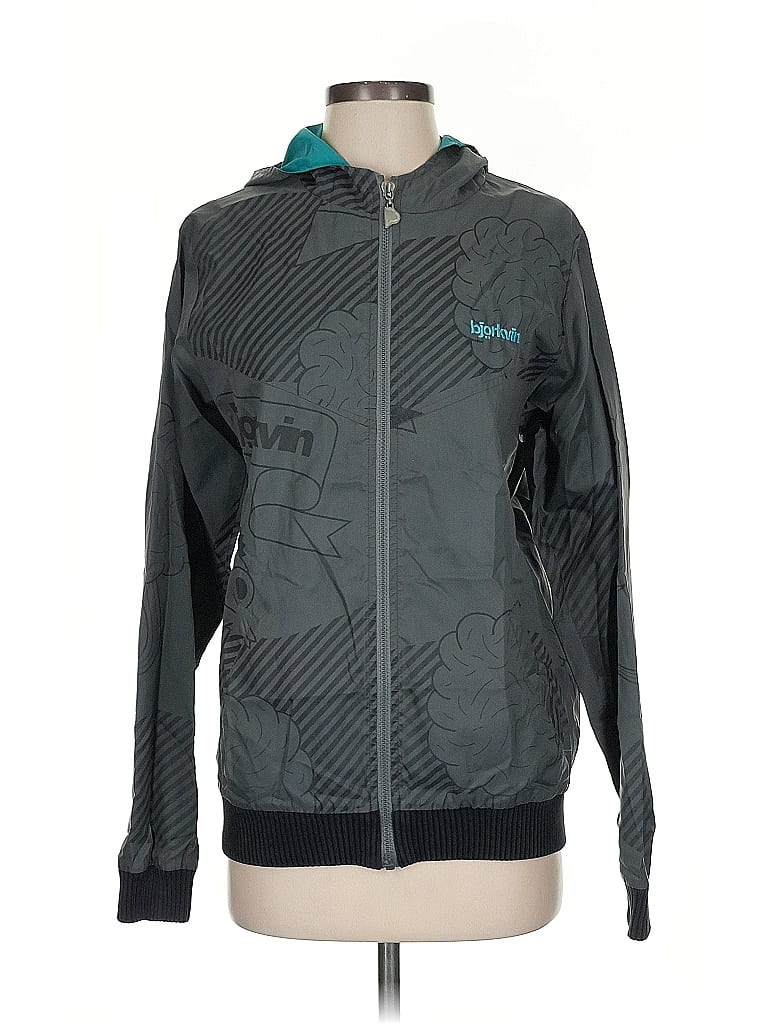 Pre-owned Assorted Brands Windbreaker Jacket In Gray