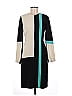 BCBGMAXAZRIA Runway Color Block Teal Casual Dress Size 6 - photo 1