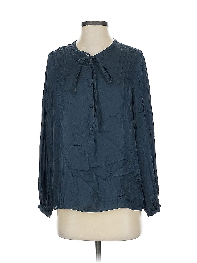 Click to view more detailed imagery on our partner's website Pre-owned Jcrew Long Sleeve Blouse In Blue