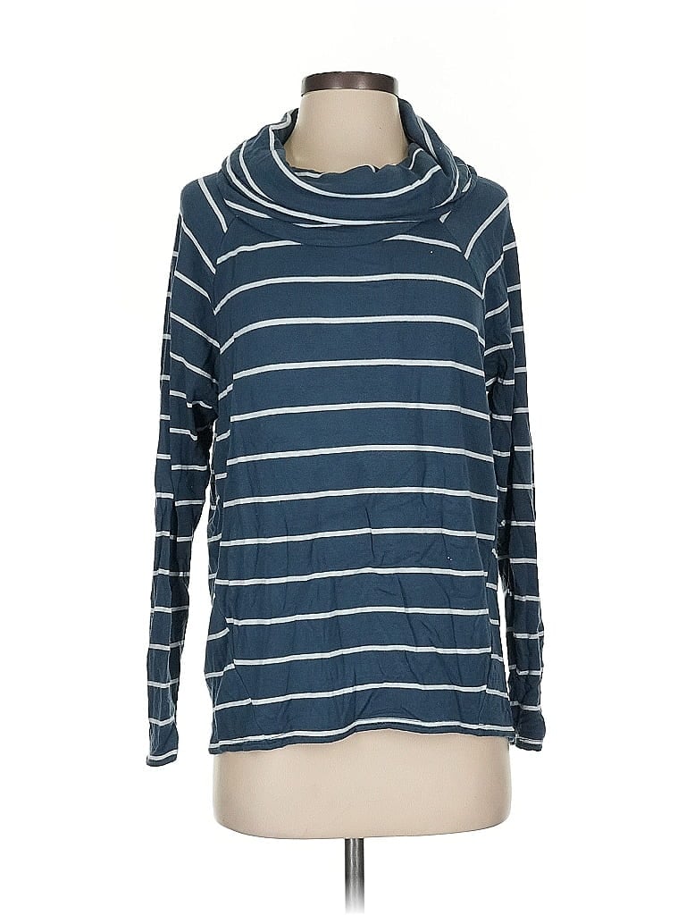 Pre-owned Lou & Grey Turtleneck Sweater In Blue