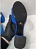 Prada 100% Suede Color Block Blue Suede Slide Sandals  Size EU 37 1/2 - photo 11
