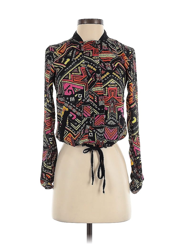 H&M Loves Coachella 100% Polyester Black Jacket Size 2 - photo 1